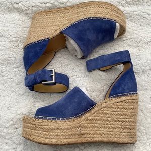 Adalyn wedges, size 8.5, blue